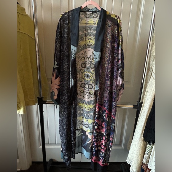 Free People intimately sheer patterned duster cardigan - Picture 3 of 3